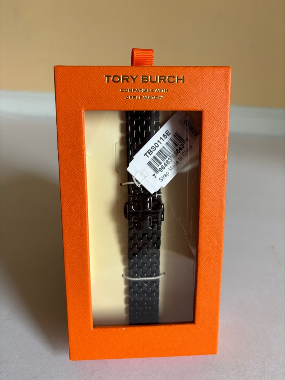 Tory Burch The Eleanor Black 18mm Apple Watch® Bracelet Watchband - Picture 7 of 13